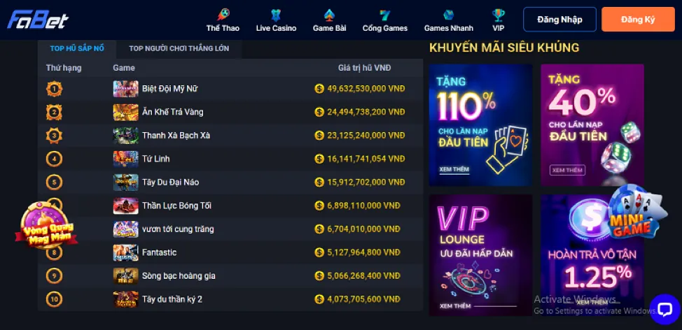 Cam kết dịch vụ từ 77 ball cổng game chính thức